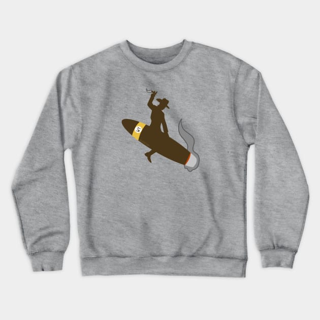 Wyo cigar cowboy Crewneck Sweatshirt by blakely737